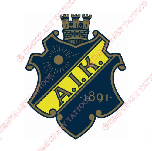 AIK Stockholm Customize Temporary Tattoos Stickers NO.8229